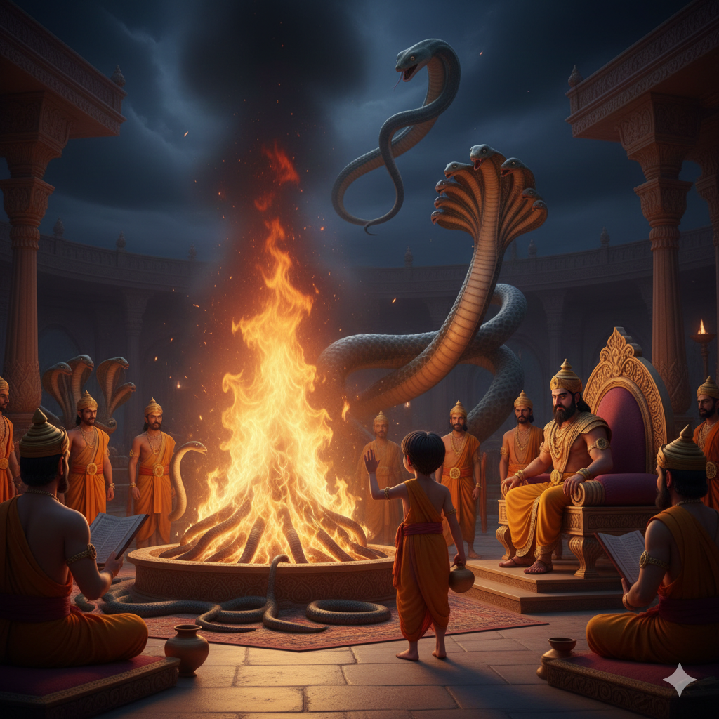 ಋಷಿ ಆಸ್ತಿಕನ ಚರಿತ್ರೆ: ಸರ್ಪ ಕುಲದ ರಕ್ಷಕ sarpasatra aasteeka