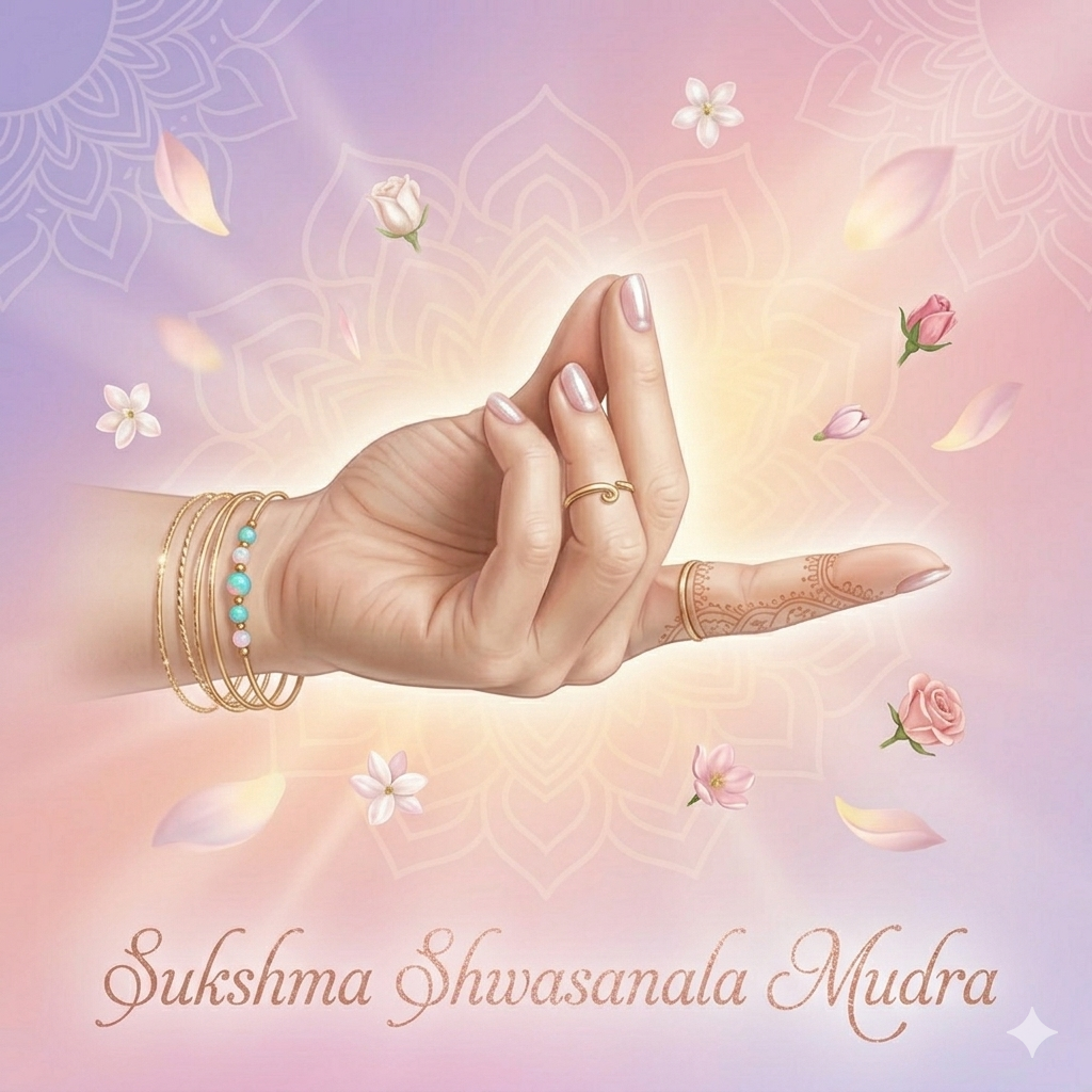 सूक्ष्म श्वासनाळ मुद्रा sukshma shwasanala mudra